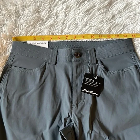 Eddie Bauer Women's Rainier Pants straight pant graphite size 4 - Picture 6 of 14